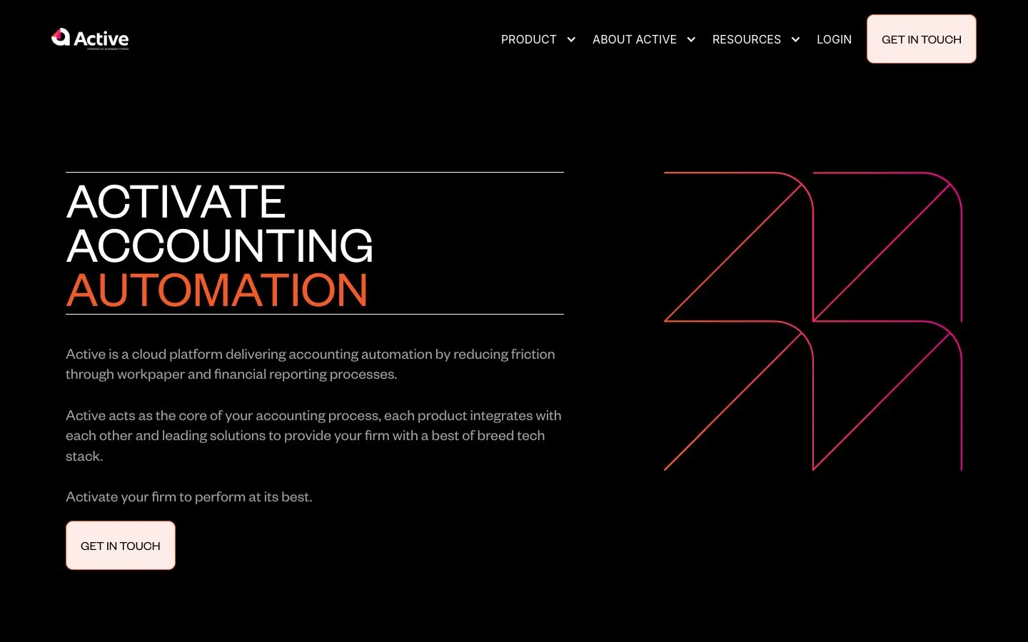 The Active by Business Fitness homepage.